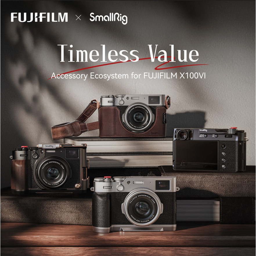 Smallrig กรงกล้อง และที่จับรูปตัว L สําหรับ FUJIFILM X100VI X100V #4555 #4556 #4557 #4558 #4559 #4566