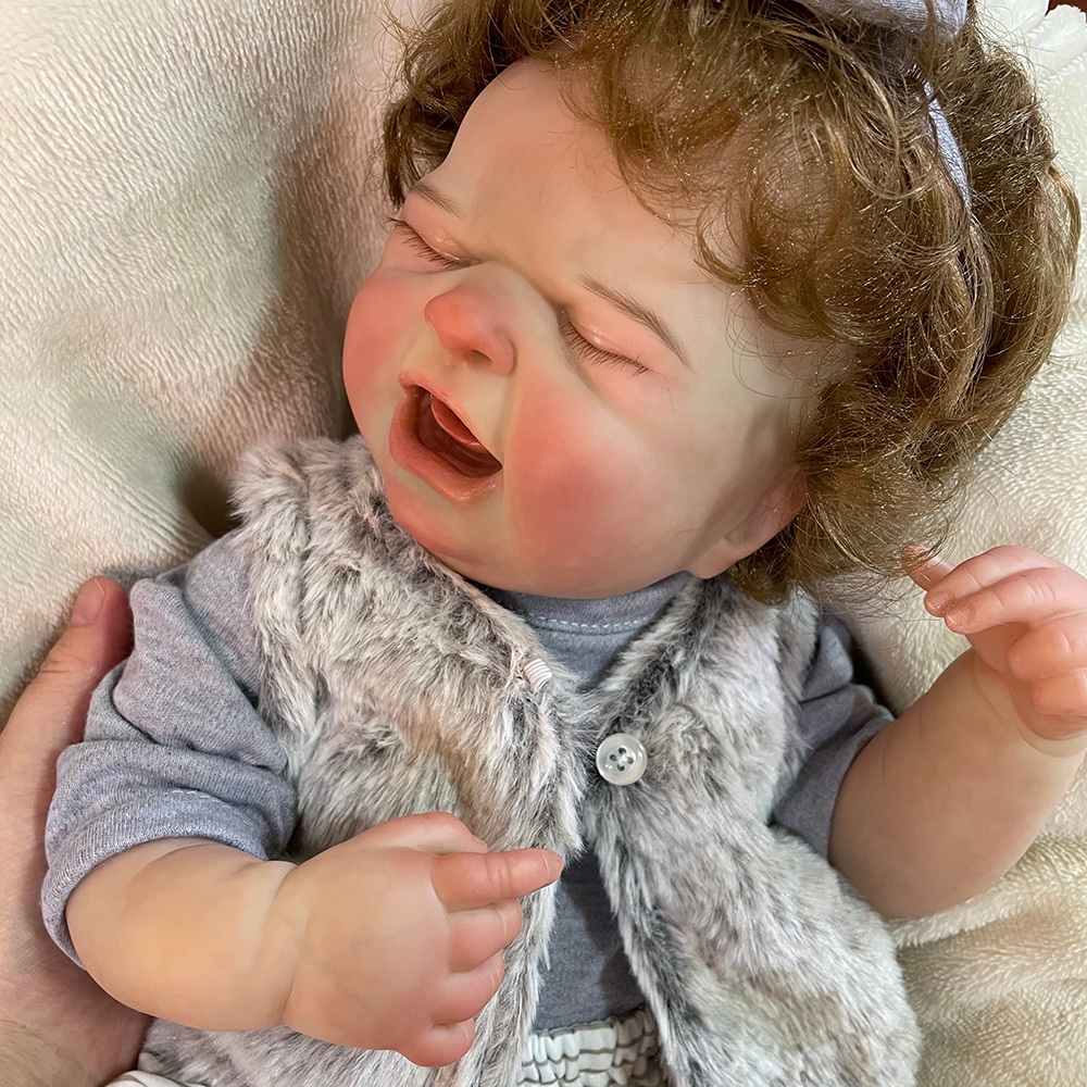 ตุ๊กตาเด็กแรกเกิด MARIA ซิลิโคนไวนิล แฮนด์เมด กันน้ํา 50 ซม.