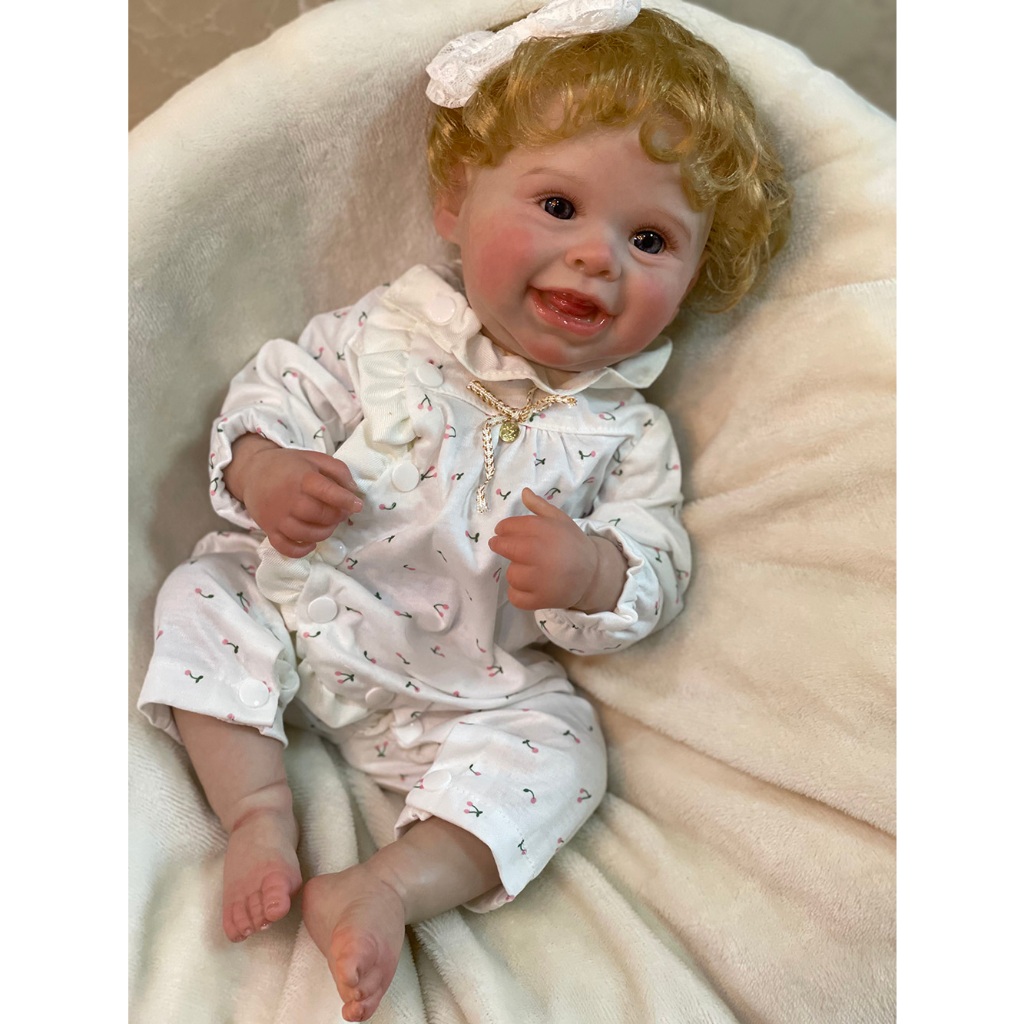 ตุ๊กตาเด็กทารกแรกเกิด แบบซิลิโคนไวนิล แฮนด์เมด กันน้ํา 20 นิ้ว