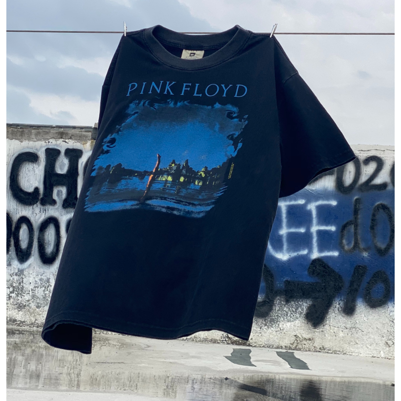 Pink Floyd Pink Floyd Pink Floyd Band เสื้อแขนสั้น สไตล์วินเทจ เรโทร