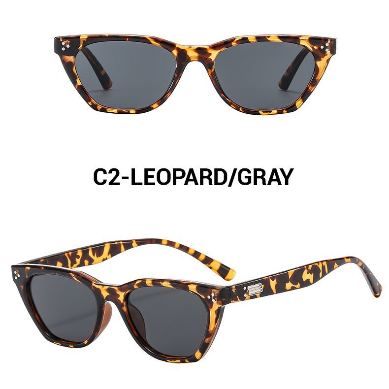 【บานพับโลหะ】แว่นกันแดดตาแมว ระดับไฮเอนด์ พร้อมกรอบสีดํา สไตล์วินเทจ สําหรับผู้หญิง - รูปที่ 5