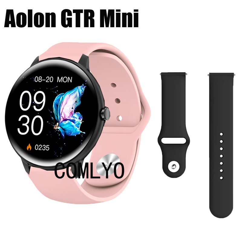สําหรับ Aolon GTR Mini Strap Silicoen Sports Soft Smartwatch ผู้หญิง ผู้ชาย