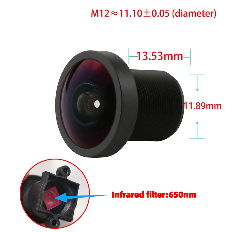 Ov2710 M12 เลนส์มุมกว้าง 170 องศา แบบเปลี่ยน สําหรับกล้องแอคชั่น Gopro Hero /Supremo Premiere