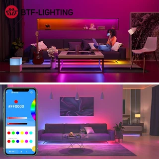 BTF-LIGHTING บลูทูธไร้สาย SP621E ตัวควบคุม LED RGBIC SPI 600 พิกเซล สําหรับ WS2811 WS2812B