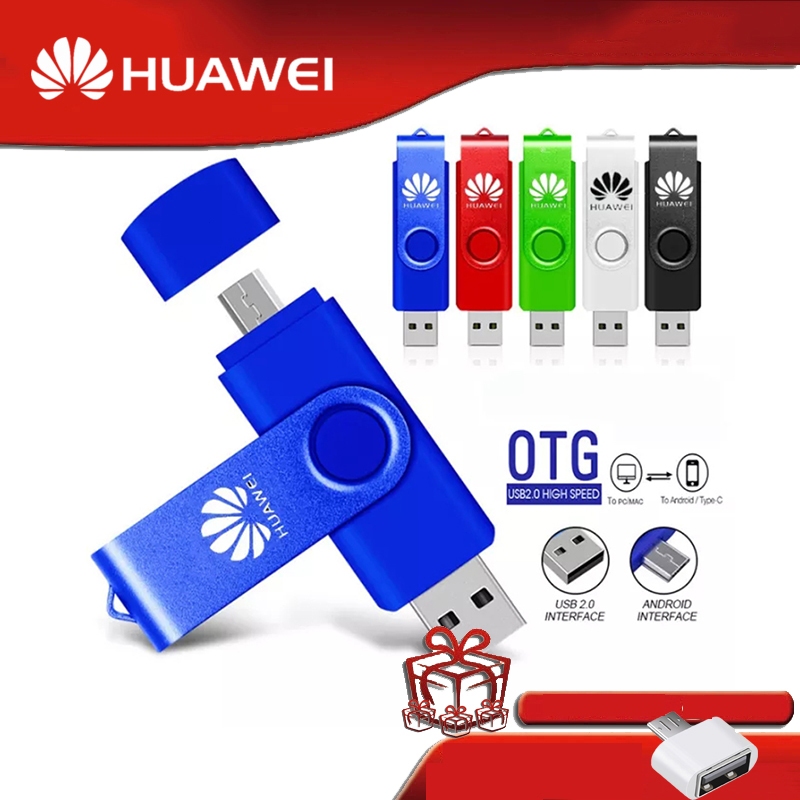 Huawei OTG/USB Two-in-One แฟลชไดรฟ์ 64GB 32GB 3.0 หน่วยความจํา 16GB 8GB 4GB 2GB การเรียนรู้ สํานักงาน ของขวัญ แฟลชไดรฟ์