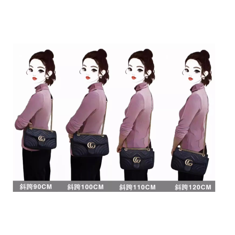 จัดส่ง 24 ชั่วโมง =☆จัดส่งที่รวดเร็ว☆ สายโซ่คล้องกระเป๋า กระเป๋าสะพายไหล่ ผ้าไหมนาโน เข้ากับทุกการแต่งกาย พร้อมหัวเข็มขัด D @ lv