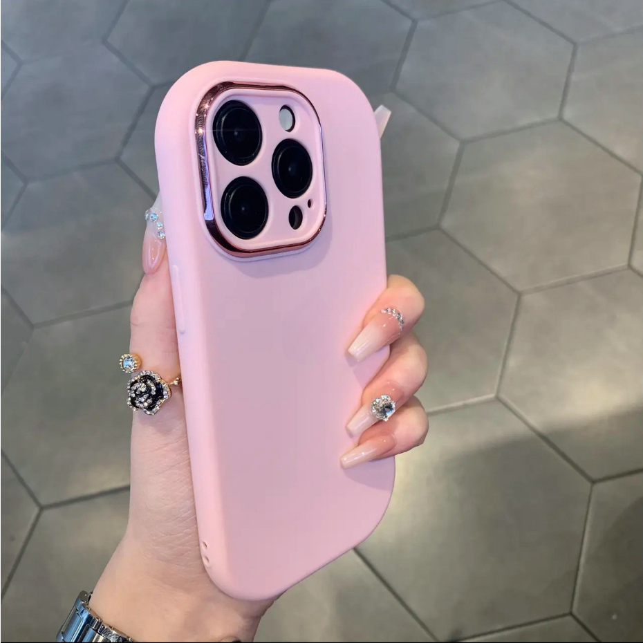 【TPU soft case/Pink】เคส compatible for iphone se2020 7 8 plus x xr xs max 11 12 13 14 15 pro max case