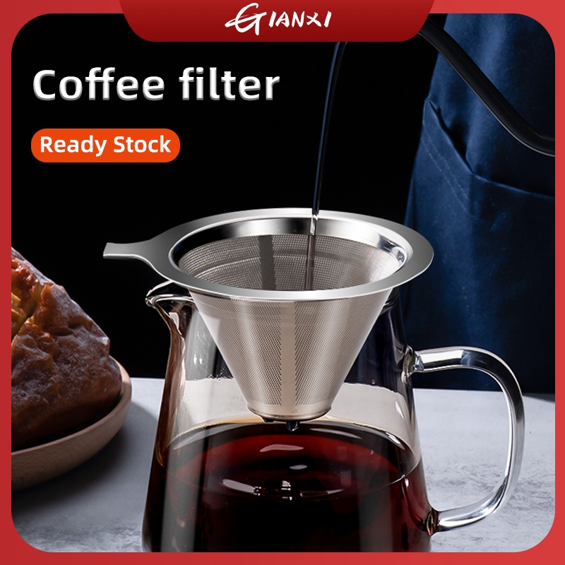GIANXI【สินค้าพร้อมส่ง】ที่กรองกาแฟ ถ้วยกรองกาแฟ กระดาษกรองกาแฟ ชุดอุปกรณ์ชงแบบมือ Ultra Fine Density กระดาษ