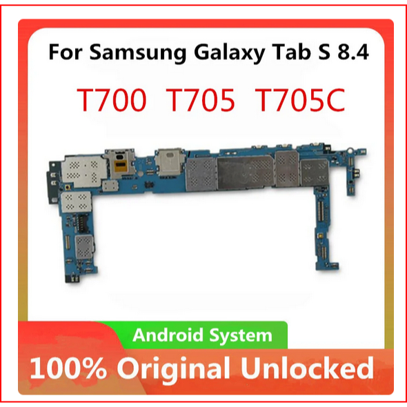 เมนบอร์ดปลดล็อก 16gb แบบเปลี่ยน สําหรับ Samsung Galaxy Tab S 8.4 T700 T705C T705