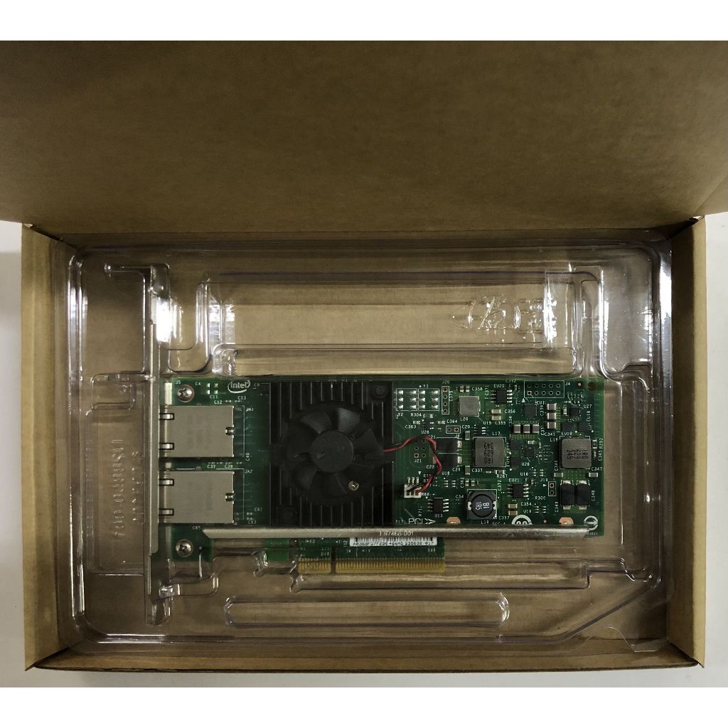 Dell INTEL X540-T2 พอร์ตคู่ 10GB RJ-45 การ์ดเครือข่าย โปรไฟล์เต็ม K7H46 3DFV8 โปรไฟล์สูงต่ํา