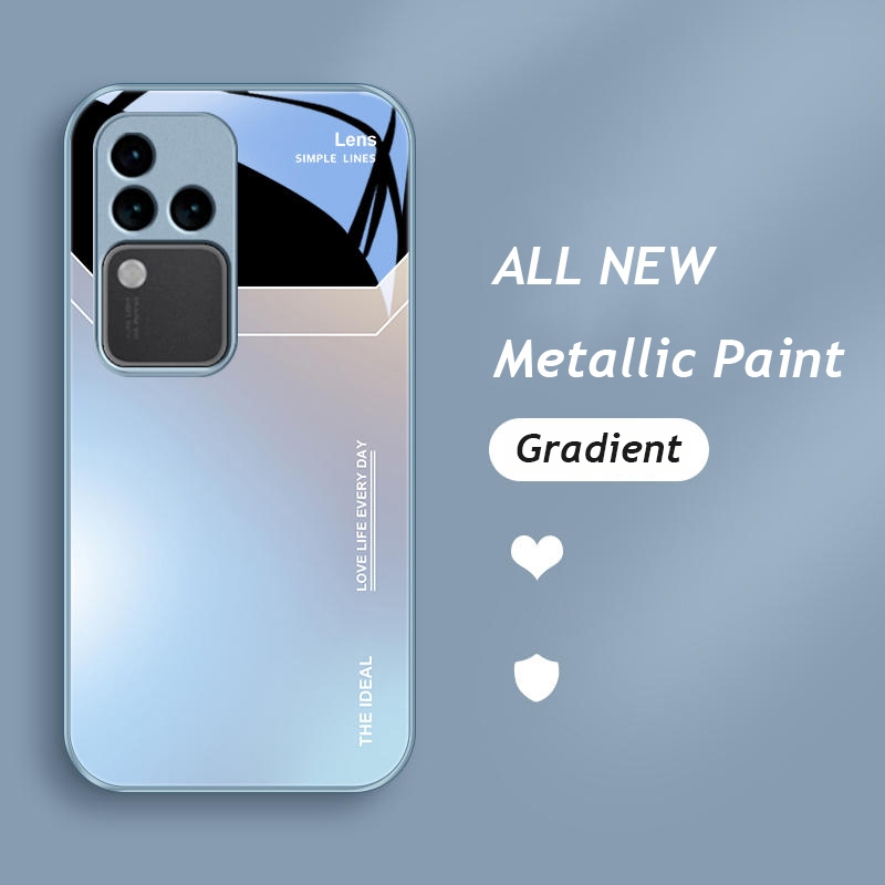 เคสโทรศัพท์มือถือแบบนิ่ม กันกระแทก ไล่โทนสี แฟชั่นหรูหรา สําหรับ VIVO V30 Pro 5G VIVOV30 V30Pro