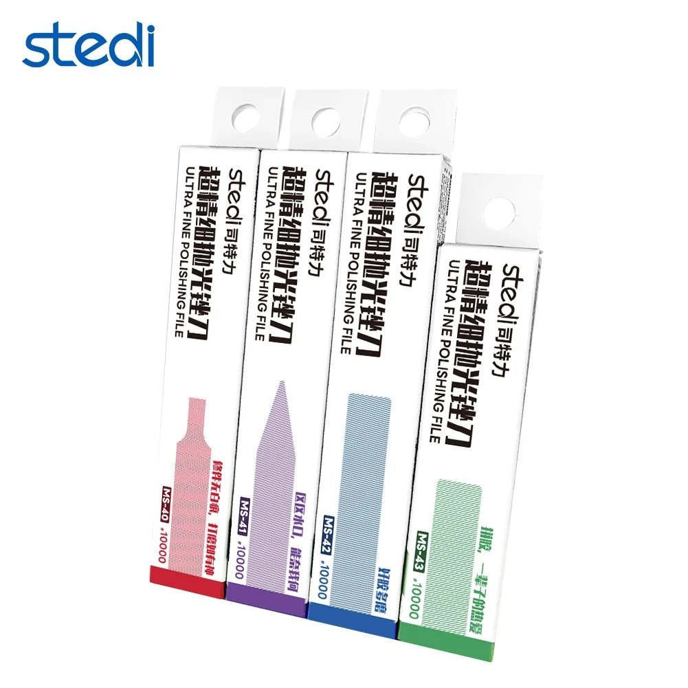 Stedi ตะไบแก้ว ความละเอียดสูง สำหรับโมเดล กันดั้ม ทุกชนิด ชุด 4 ชิ้น#10000