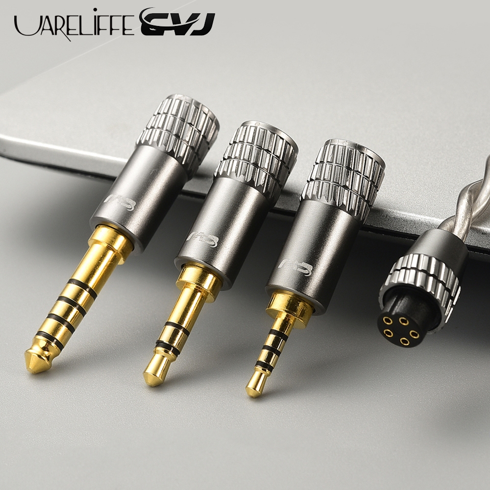 Uareliffe CVJ 3.5 มม.2.5 มม.4.4 มม.Type-C แจ็คหูฟังโลหะชาย Pluggable อินเทอร์เฟซเสียงขั้วต่อหูฟัง CV