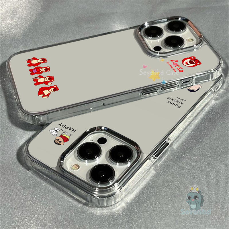 เคสซิลิโคนนิ่ม แบบใส ลายการ์ตูนชินจัง สําหรับ iPhone 15 14 13 12 11 Pro Max XR 8 7 Plus SE 2020 X XS Max
