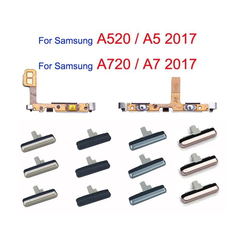 ปุ่มปรับระดับเสียงไฟ Flex สําหรับ Samsung Galaxy A520 A720 A5 A7 2017