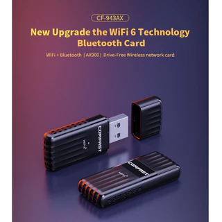 COMFAST USB Wifi 6 Bluetooth5.3 Dongle AX900 Dual Band เครื่องรับสัญญาณ WiFi คอมพิวเตอร์ WiFi การส่งผ่านบลูทูธสำหรับแล็ปท็อปพีซี BT ลำโพงชุดหูฟังเกมแพด