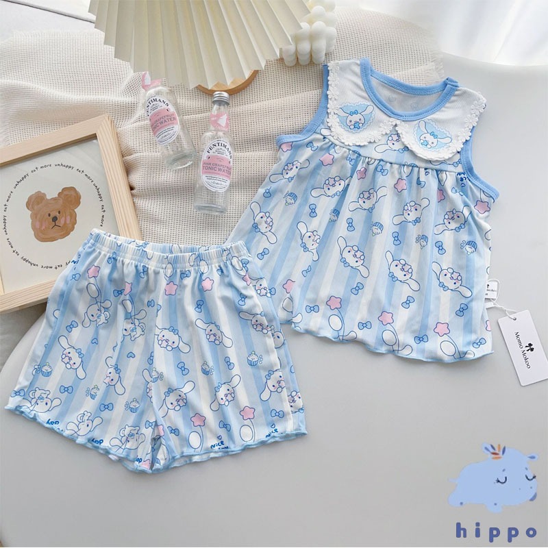 ชุดนอนเด็กผู้หญิง งานดีมาก Girls' pajamas【Hippobaby20】