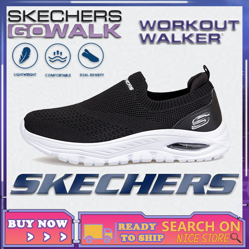 [รองเท้าผ้าใบผู้หญิง] Skechers_ Go-walk Air cushion รองเท้าผ้าใบ สลิปออน กีฬา รองเท้าส้นแบน Kasut Sukan Wanita Walking Running Girl AVYM