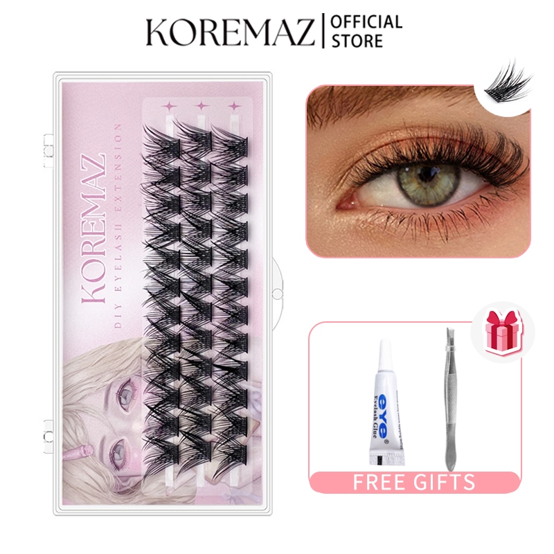 Koremaz ขนตาปลอม ใช้ซ้ําได้ 10-13 มม. ใช้ง่าย (W02) DIY
