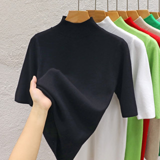 เสื้อกันหนาว คอเต่า ผ้าถัก ทรงสลิมฟิต สําหรับผู้หญิง