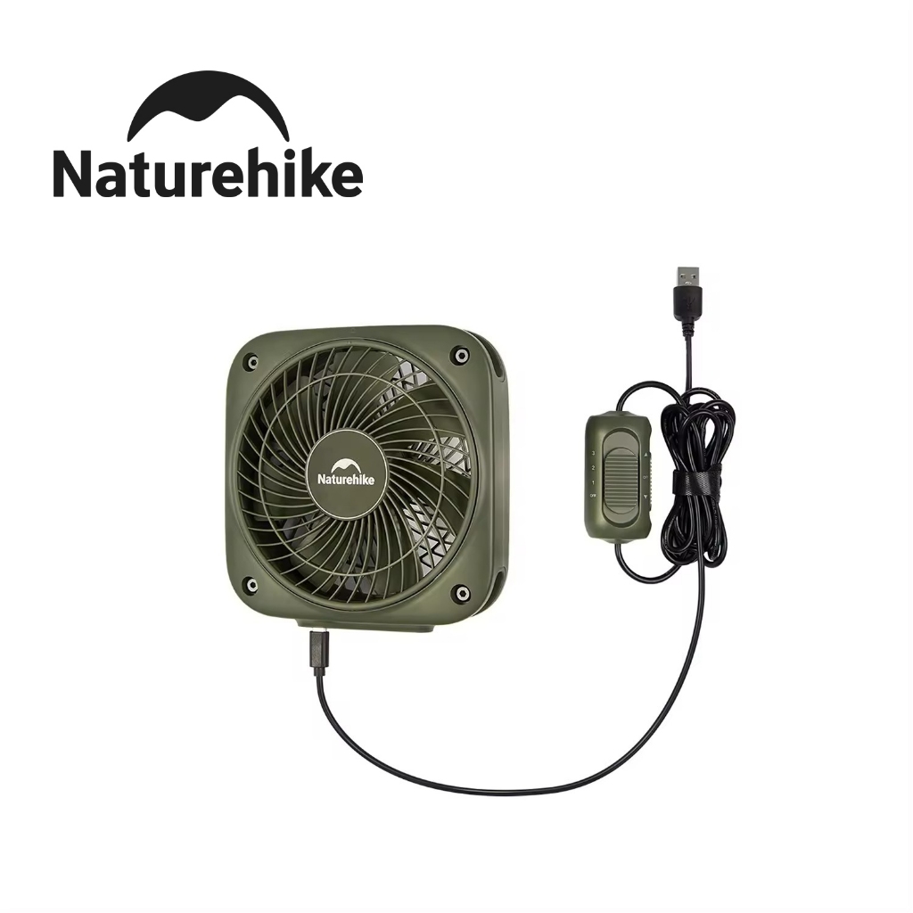 Naturehike พัดลมไฟฟ้า LED ติดเพดาน แบบพกพา สําหรับตั้งแคมป์กลางแจ้ง