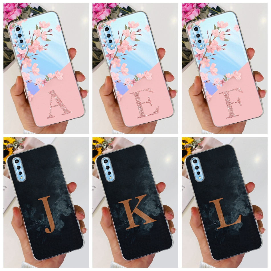 Vivo S1 / Y7s / 1907 ดอกไม้น่ารัก ตัวอักษรเบื้องต้น เคสโทรศัพท์ Vivo 1907_19 V1913A ซิลิโคนนิ่ม TPU เคส