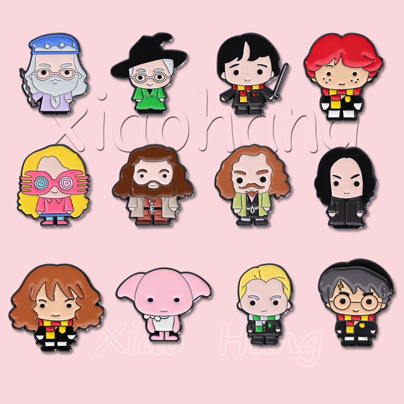 เข็มกลัด รูปการ์ตูนแฮร์รี่ แม่มด สไตล์คลาสสิก เครื่องประดับ สําหรับเพื่อน