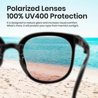 Cyxus แว่น polarized แว่นตา แว่นกันแดด ตากันแดด สีชาผู้ชาย UV400 กันแดดผู้หญิง 1801