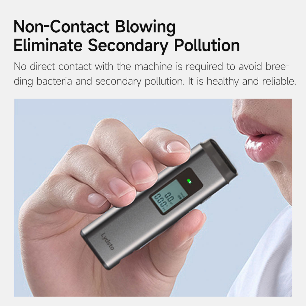 Lydsto เครื่องตรวจจับแอลกอฮอล์ T1 เซ็นเซอร์ความไวสูง ไม่สัมผัส เป่าลมหายใจ สําหรับใช้ส่วนตัว - รูปที่ 5