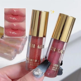 ลิปสติก ลิปกลอส เนื้อลิขวิด กลิตเตอร์ ชิมเมอร์เพชร กันน้ํา 5 สี