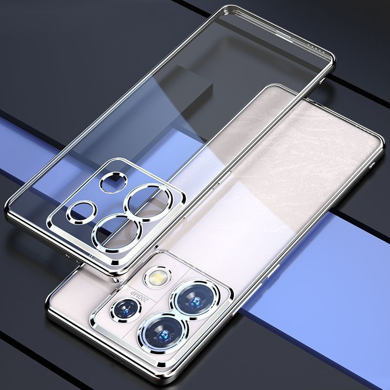 เคส Redmi Note 13 เคส Redmi Note 13 Pro Plus 5G เคส Redmi Note 13 Pro 5G 12 13C โทรศัพท์มือถือ ชุบไฟฟ้า หรูหรา เคสใส ฝาครอบป้องกัน รวมทุกอย่าง ขอบป้องกันการตก เคสนิ่ม