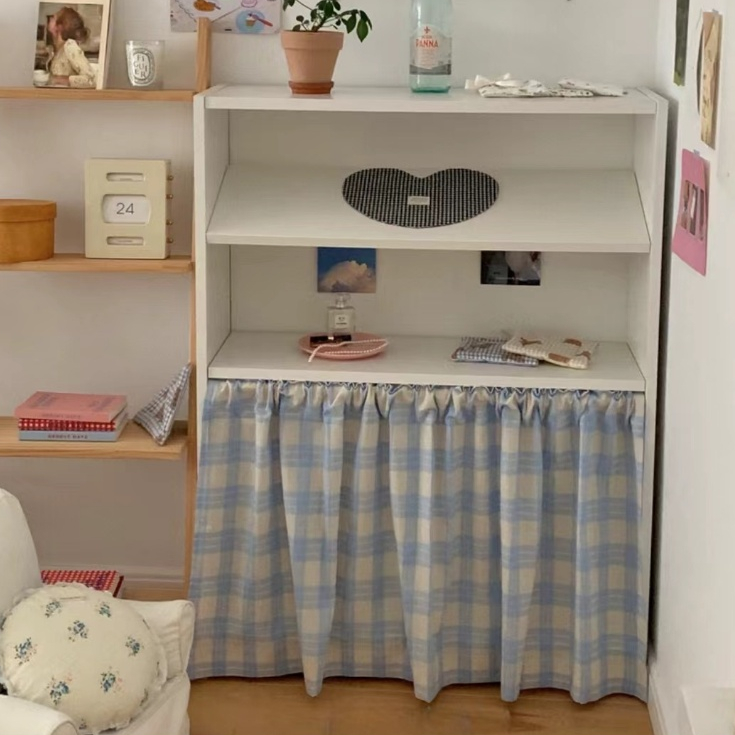 แนะนำ ผ้าม่าน ผ้าม่านโปร่งแสง, เกาหลี, กั้นห้อง, ตกแต่งหน้าต่างลายตาหมากรุก, มีขนาดที่กําหนดเอง ราคาพิเศษ มีเก็บเงินปลายทาง