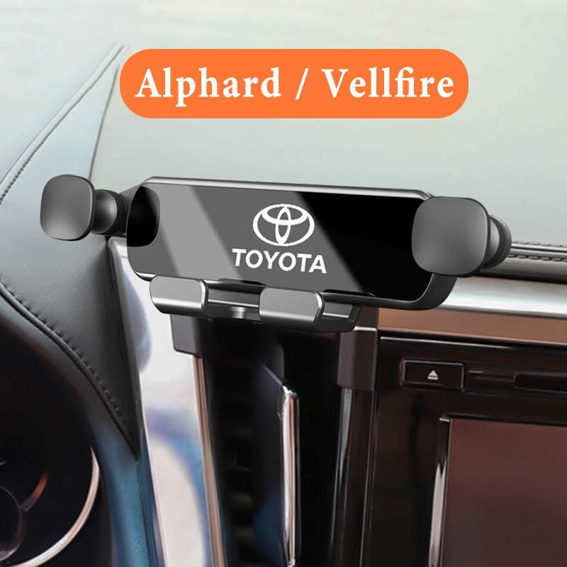 ที่วางโทรศัพท์ในรถยนต์ Toyota Alphard/Vellfire 2015-2022 2023 ANH30 AGH30 AH30 ที่วางโทรศัพท์มือถือในรถยนต์ 360°ที่วางนําทางแบบหมุนได้ Air Outlet Snap-on มัลติฟังก์ชั่น