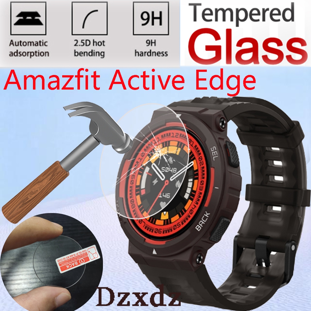 ฟิล์ม Amazfit Active Edge ฟิล์ม Glass tempered film ฟิล์มกันรอยหน้าจอทรงโค้ง for ฟิล์ม Amazfit Activ