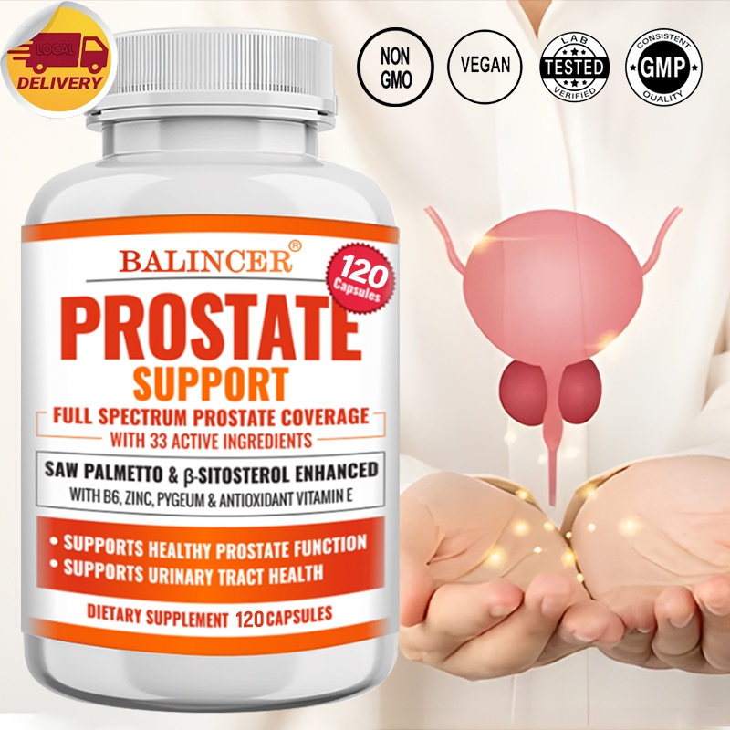 Balincer อาหารเสริมต่อมลูกหมาก สําหรับผู้ชาย | Saw Palmetto Benefits วิตามินบํารุงเส้นผม ระบบปัสสาวะ และต่อมลูกหมาก