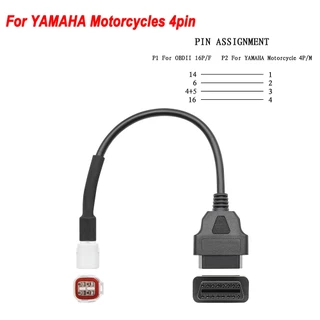 【Local Stock】สนับสนุน Yamaha & Honda & DELPHI & KTM Motorbike Motorcycle OBD2 16Pin Adapter สายการตรวจสอบสาย 3PIN 4PIN หรือ 6PIN ไปยังสายต่อ OBDII 16PIN OBD 2 Scanner Cable Motorbike Motorcycle OBD Connector For ELM327