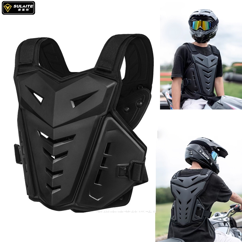 Sulaite เสื้อแจ็กเก็ตเกราะ ป้องกันหน้าอก ด้านหลัง สําหรับขี่รถจักรยานยนต์ ออฟโร้ด