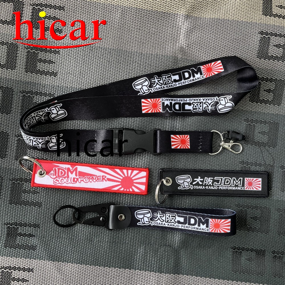 1 ชิ้น #JDM พวงกุญแจรถยนต์ รถจักรยานยนต์ ปักลาย Osaka สไตล์ญี่ปุ่น