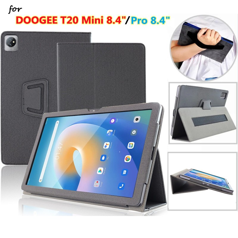 For DOOGEE T20 Mini PU Leather Flip Adjustable Stand Cover For DOOGEE T 20 Mini Pro 8.4 inch 2023 High Quality Skin feel Cover Case