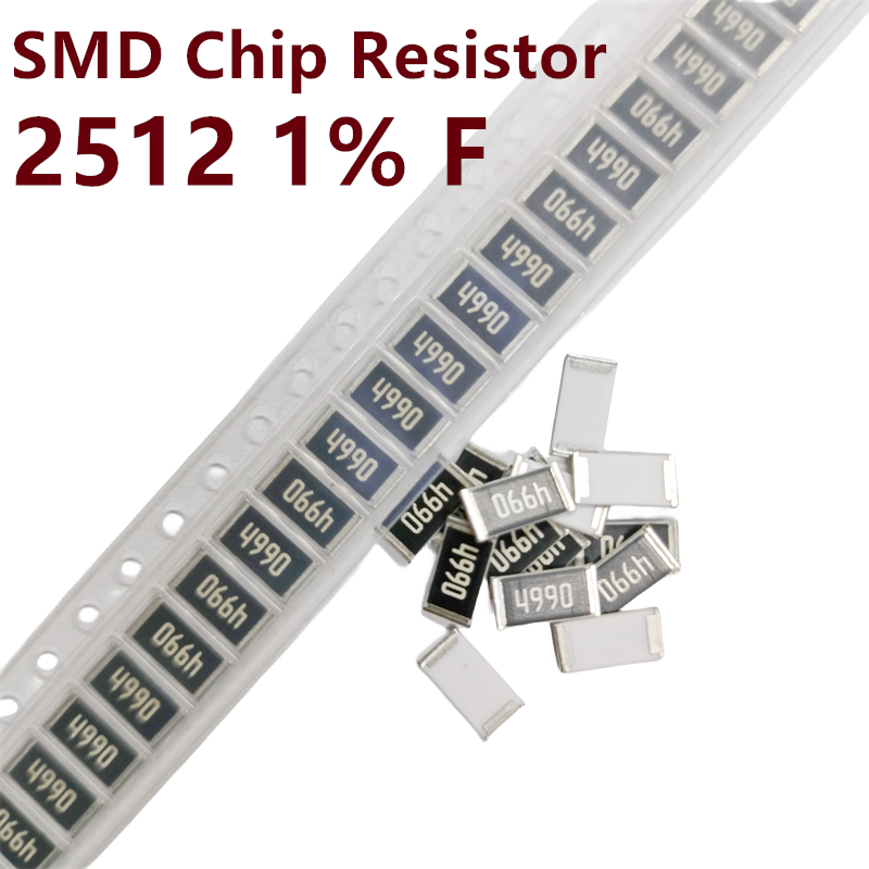 2512 1% 1W ชิป Resistor10 47 100 150 220 470 โอห์ม 1R 10R 47R 100R 220R 470R 1K 2.2K 4.7K 10K 100K
