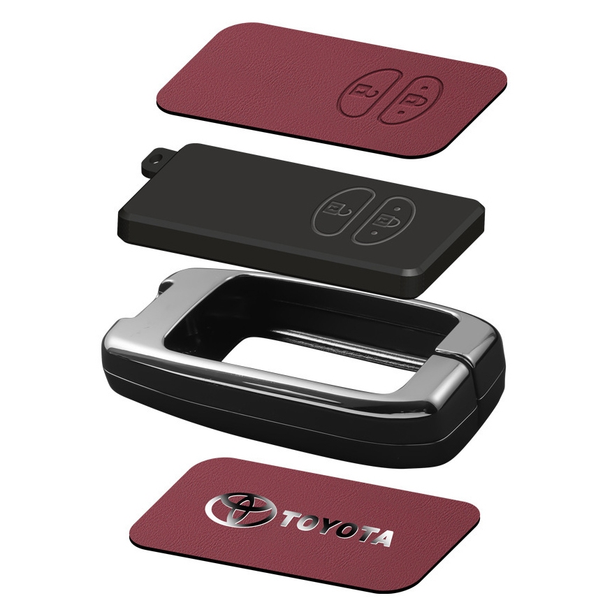 เคสกุญแจรถยนต์ 2 3 4 ปุ่ม สําหรับ Toyota Camry Crown Majesta Highlander Land Cruiser Prado Kluger Mark X Subaru Foreste XV ของแต่งรถยนต์ พวงกุญแจ - รูปที่ 2