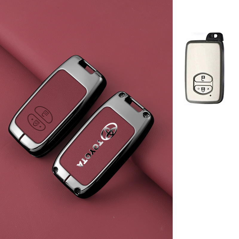 เคสกุญแจรถยนต์ 2 3 4 ปุ่ม สําหรับ Toyota Camry Crown Majesta Highlander Land Cruiser Prado Kluger Mark X Subaru Foreste XV ของแต่งรถยนต์ พวงกุญแจ - รูปที่ 3