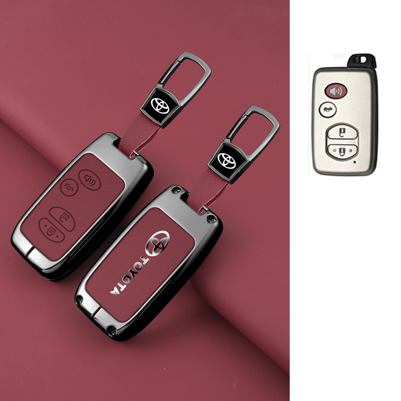เคสกุญแจรถยนต์ 2 3 4 ปุ่ม สําหรับ Toyota Camry Crown Majesta Highlander Land Cruiser Prado Kluger Mark X Subaru Foreste XV ของแต่งรถยนต์ พวงกุญแจ - รูปที่ 4