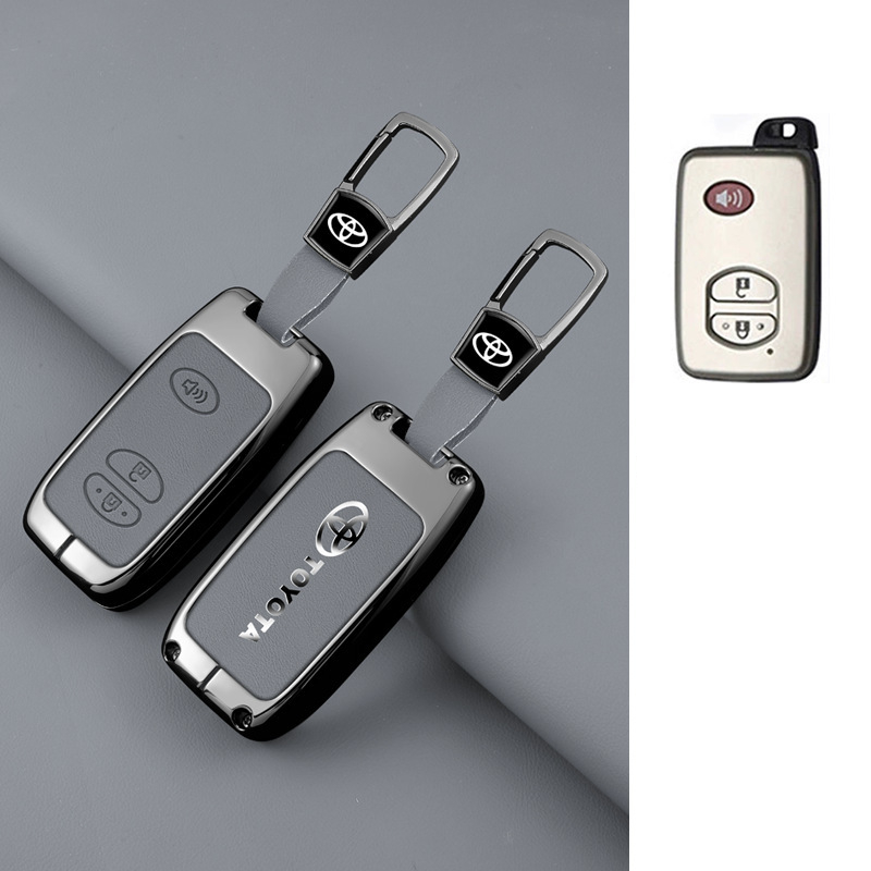 เคสกุญแจรถยนต์ 2 3 4 ปุ่ม สําหรับ Toyota Camry Crown Majesta Highlander Land Cruiser Prado Kluger Mark X Subaru Foreste XV ของแต่งรถยนต์ พวงกุญแจ - รูปที่ 5