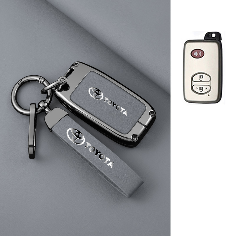 เคสกุญแจรถยนต์ 2 3 4 ปุ่ม สําหรับ Toyota Camry Crown Majesta Highlander Land Cruiser Prado Kluger Mark X Subaru Foreste XV ของแต่งรถยนต์ พวงกุญแจ - รูปที่ 6