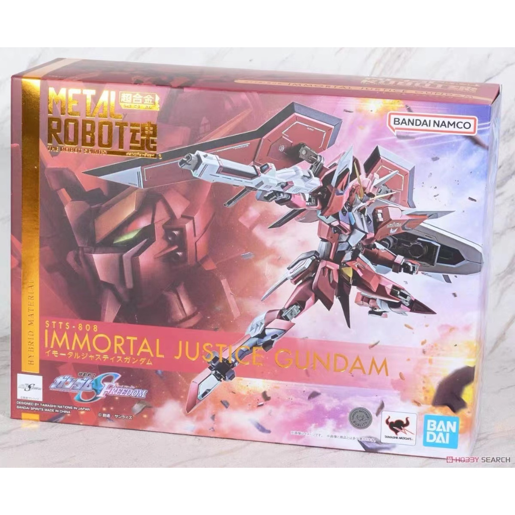 [พร้อมส่ง] โมเดลหุ่นยนต์ Bandai METAL IMMORTAL JUSTICE GUNDAM ของขวัญสําหรับแฟนหนุ่ม