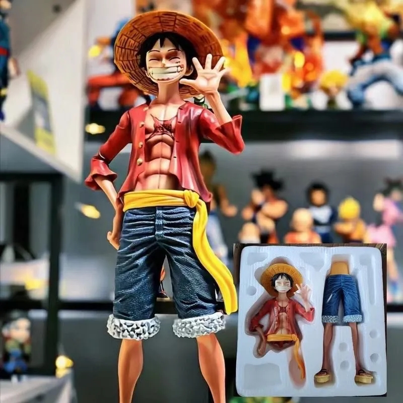 โมเดลฟิกเกอร์ One Piece Luffy PT Straw Hat ขนาดใหญ่ แฮนด์เมด สําหรับตกแต่ง