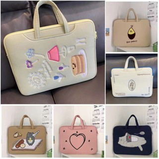 กระเป๋าใส่แล็ปท็อป ปักลาย สไตล์เกาหลี 13.3 15.6 14.1 15.4 นิ…
