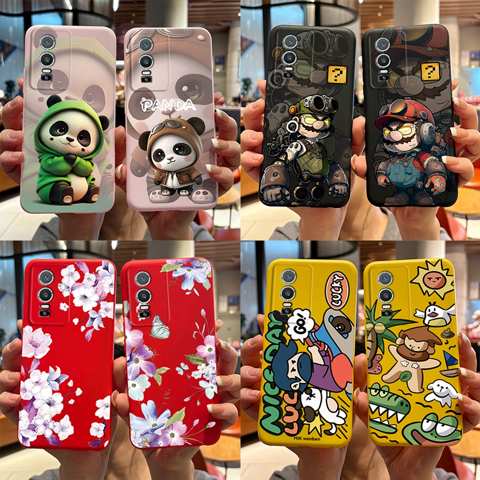 สําหรับ Vivo Y76 5G Y76S 5G Y74S 5G V2124 VivoY76 Y 76 5G เคสซิลิโคนนิ่ม กันกระแทก