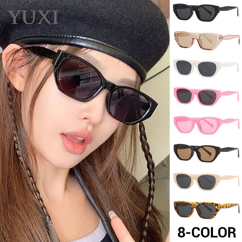 【พร้อมส่ง】แว่นตากันแดด กรอบขนาดเล็ก ป้องกันรังสียูวี สไตล์เรโทร สําหรับผู้หญิง